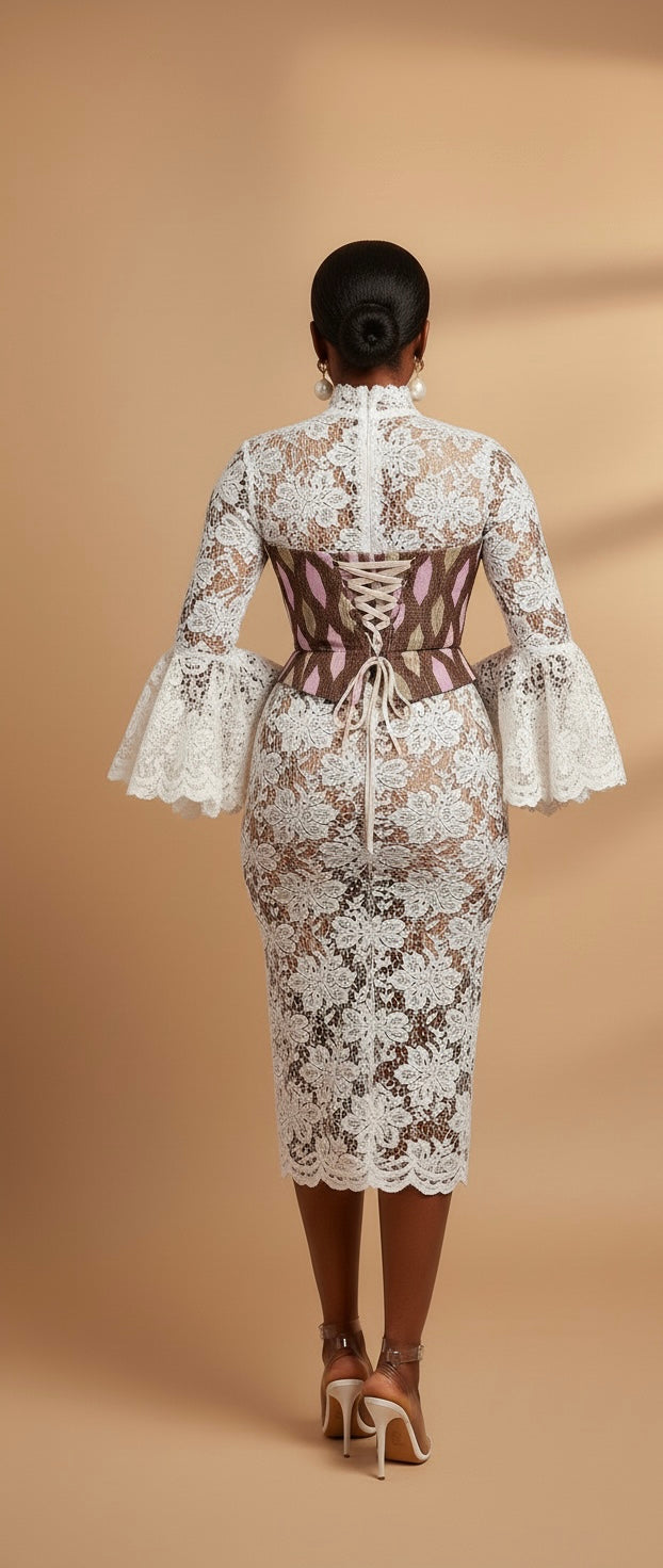 Preorder Lace Elegance Midi Dress